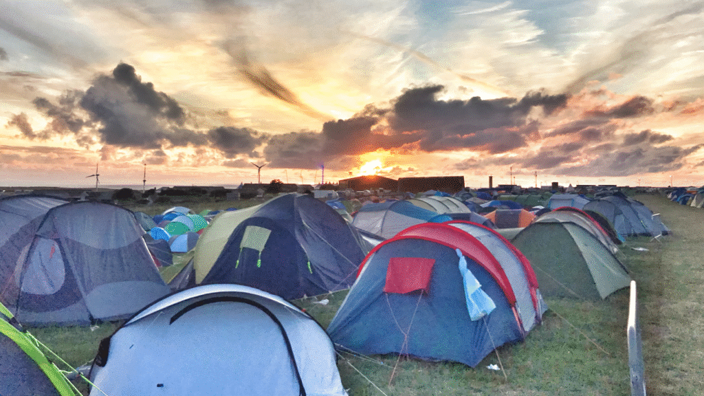 Tentes gonflables en festival