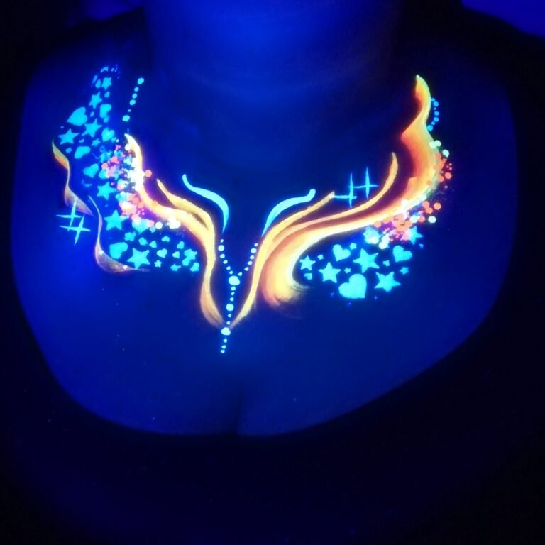 découvrez le maquillage uv fluorescent pour des looks éclatants sous lumière noire. idéal pour festivals, soirées et événements, ce maquillage assure des effets lumineux impressionnants et une tenue longue durée.
